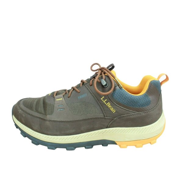 LL Bean Access Brown Leather Lace Up Low Top Waterproof Hiking Boots Size 14 M main image 6